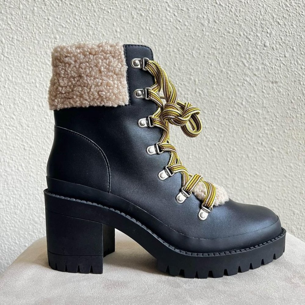 Steve Madden Bundle Up Block Heel Platform Boots … - image 1